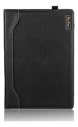 Funda Para Dell Precision 3550 Berfea Negra Cuero Sintetico