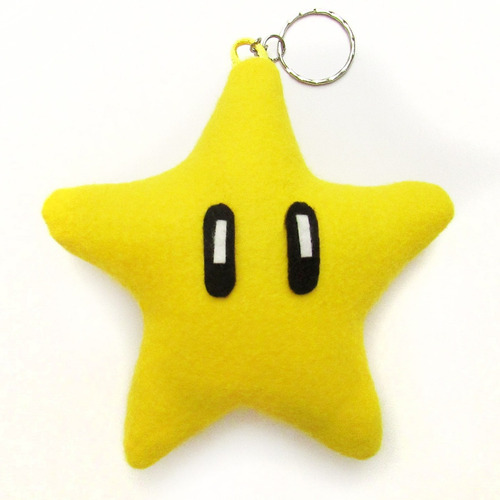 Chaveiro - Lembrancinha Estrela Super Mario Bros
