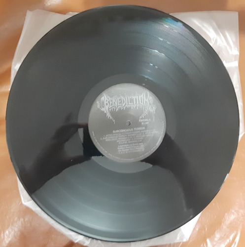 Lp Benediction - Subconscious Terror - C/ Encarte Excelente (Usado)