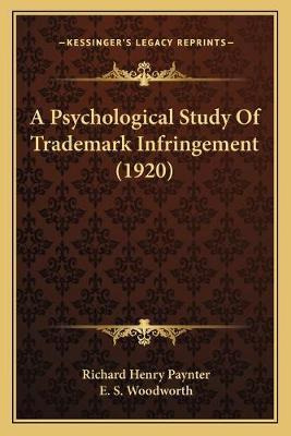 Libro A Psychological Study Of Trademark Infringement (19...