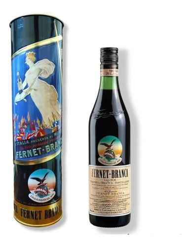 Fernet Branca 750ml + Estuche Metálico Edition One.