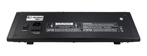 Mesa De Som Analógica K-audio Mp610 6 Canais Kadosh 2 Aux
