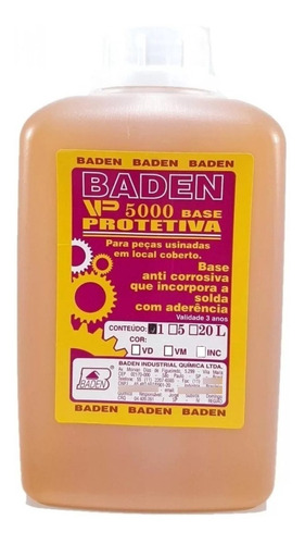 Tinta Verniz Antioxidante Base Protetiva Vp 5000 Baden 1lt