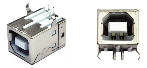 Conector Usb B Tipo Impresora Para Placa Pcb - Pack X 2 Uni