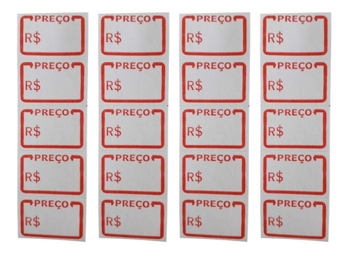 Etiquetas Adesivas Para Preço 1 Rolo Com 1333 Unidades 