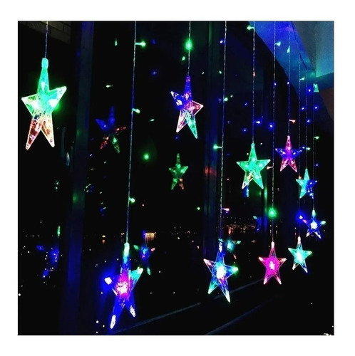 Extensión Luces Led Estrella X3m Luz Navidad Multicolor 2092