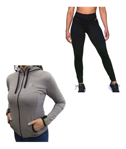 Conjunto Mujer! Campera Algodon Gs+ Calza Lycra -6 Cuo