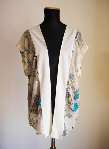 Kimono Floreado Importado Talle Grande