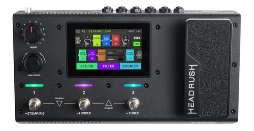 Pedaleira Headrush Mx5 P/ Guitarra Multiefeitos Portatil Preto