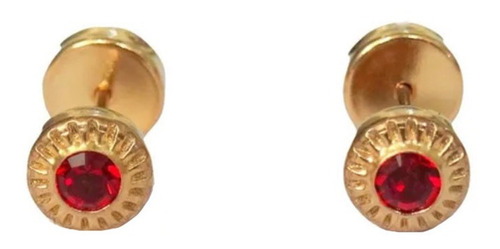 Imagen 1 de 8 de Aritos Abridores Oro 18k. Piedra Cubick Engarzada Garantía