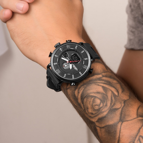 Relógio Masculino Weide Anadigi Preto 10466