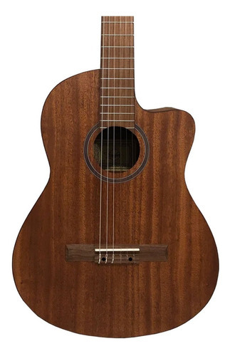 Guitarra Clásica Bamboo 39 Pulgadas Natural Caoba Con Funda