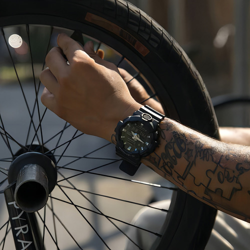 Relogio Casio Gshock Ga-700-1b Preto Militar 200bar 5alarme Cor Da Correia Ga-700-1 Preto