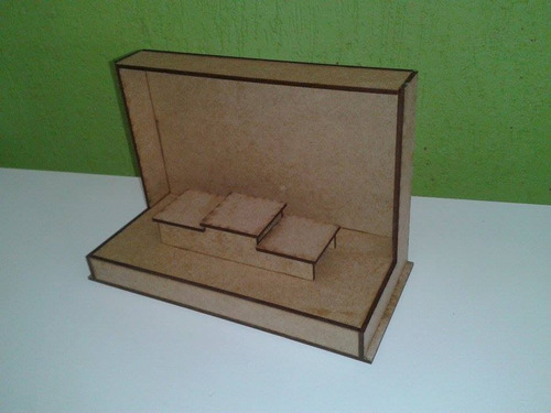 Podium Diorama Predio Mdf Maquete