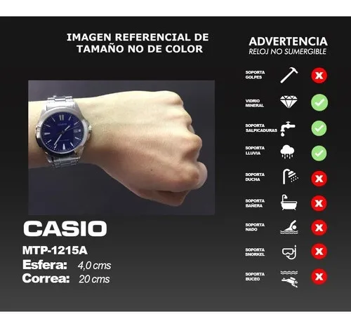 Reloj casio mtp 1215 precio hot sale