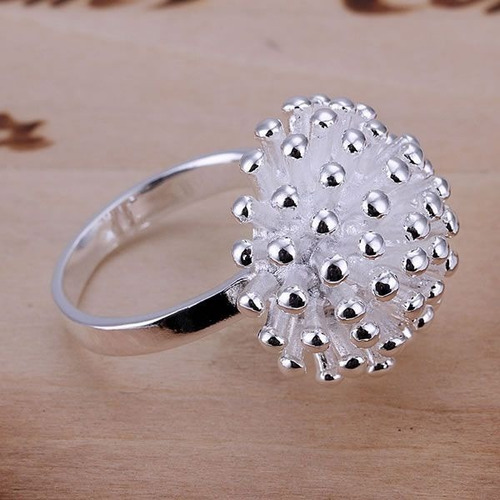 Imagen 2 de 6 de Anillo Fuegos Artficiales Navidad Plata Ley .925