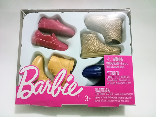 2 Set De 4 Pares D Zapatos Para Ken Barbie Marca Mattel 2019 (Usado)