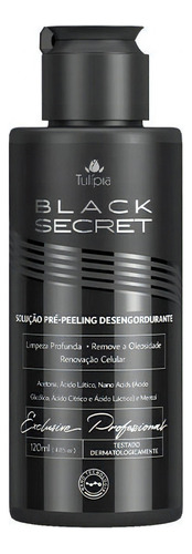 Black Secret Solução Pré-peeling Desengordurante 120ml