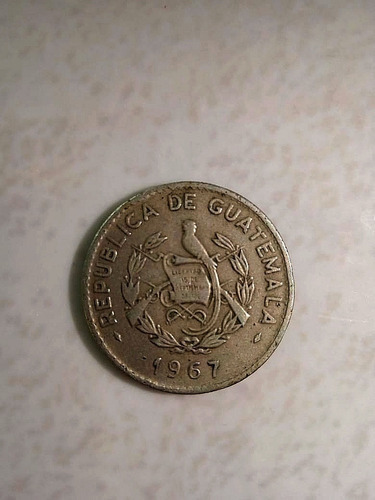 Moneda Guatemala Diez Centavos 1967 (Usado)