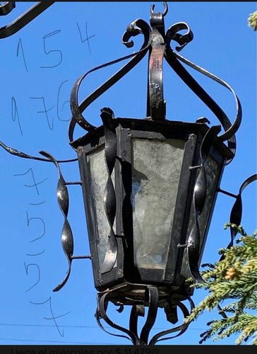 Farol De Hierro Para Jardín Antiguo (Usado)