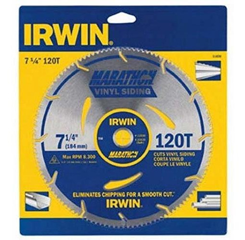 Hojas De Sierra Circular  Irwin Tools Marathon Vinyl Siding 