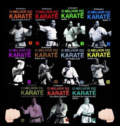Coleção Livros  O Melhor Do Karate  11 Volumes - Novos 