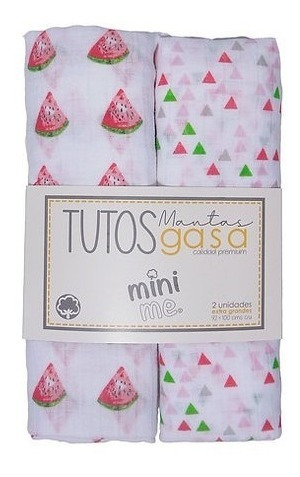 Pack Mantitas De Muselina Mini Me Sandias