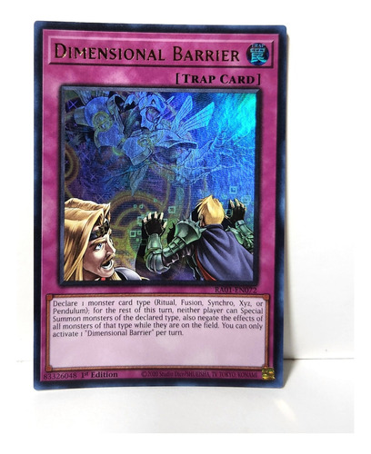 Dimensional Barrier Ultra Rare Ra01 Yugioh!