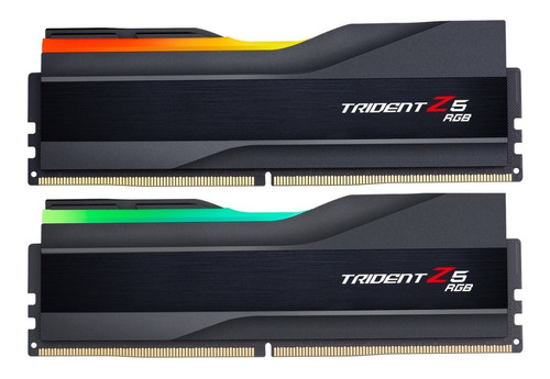 Memoria RAM Trident Z5 RGB gamer color negro 64GB 2 G.Skill F5-6400J3239G32GX2-TZ5RK