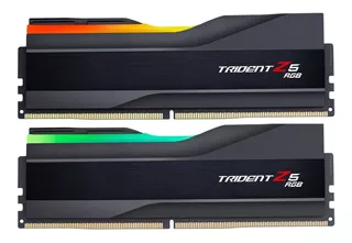 Memória RAM Trident Z5 RGB color preto 64GB 2 G.Skill F5-6400J3239G32GX2-TZ5RK