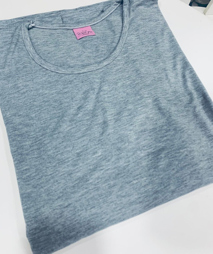 Remera Camiseta De Mujer Algodon Y Lycra Manga Larga