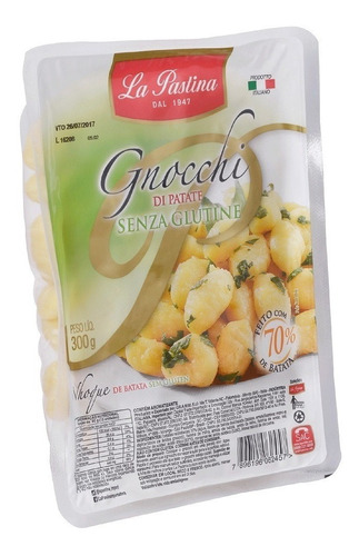 Imagem 1 de 3 de Gnocchi Italiano Sem Glúten La Pastina 300g