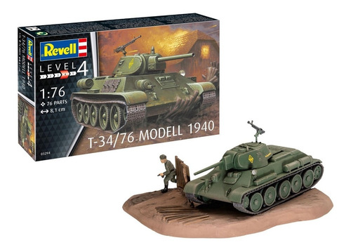 Revell 03294 Kit 1/76 Tanque T-34/76 Modelo 1940
