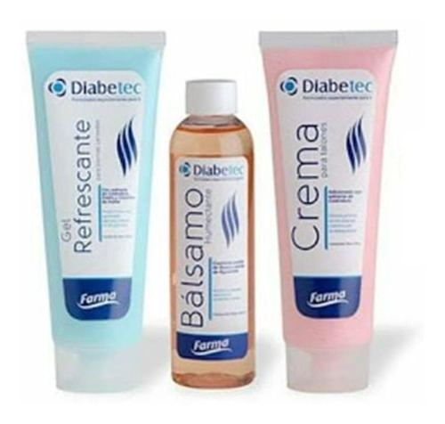 Kit Dermatologico Diabetec Farma, Crema, Gel Y Balsamo