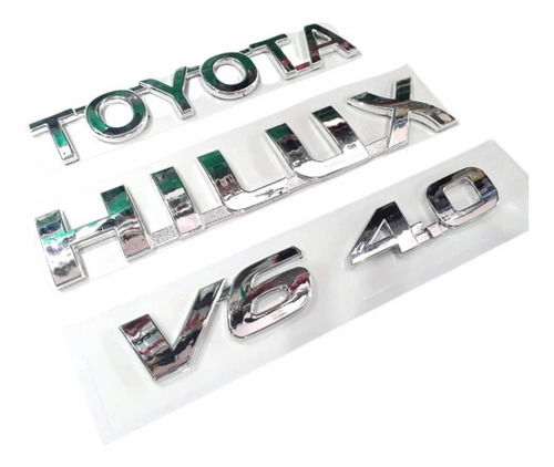 Imagen 2 de 5 de Kit Emblemas Toyota Hilux