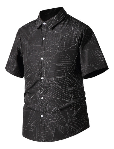 Blusa Masculina Casual Com Gola De Alta Qualidade, Moda P