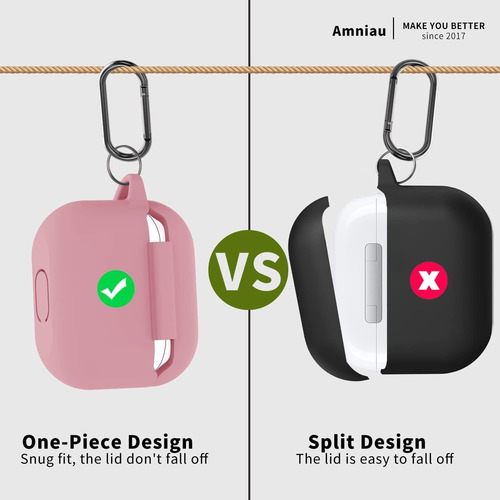 Imagen 5 de 11 de Funda Para AirPods 3era Gen Rosa