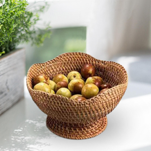 Canasta De Frutas Tejida Canasta De Frutas Con Patas Para