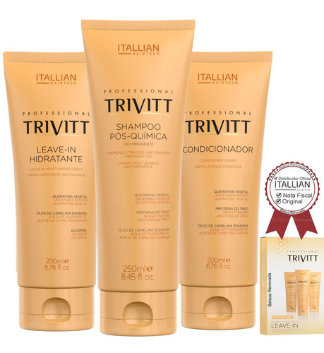 Kit Manutenção Trivitt Home Care C/ Leave-in Hidratante 650g