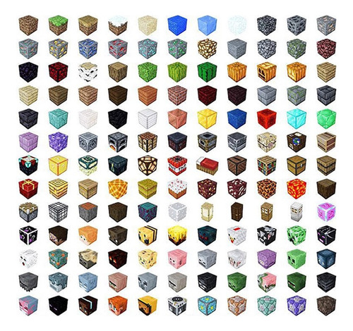200 Bloques Magnéticos Cubos Pixel Minecraft