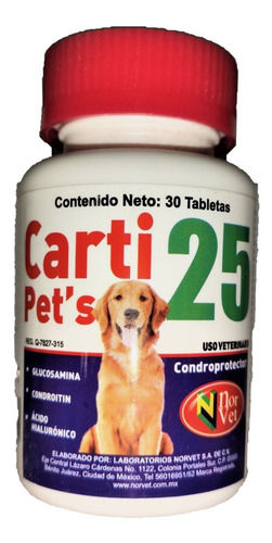 Carti Pets 25 30 Tabletas Perros Norvet