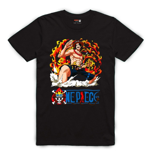 Playera Ace Puño De Fuego Anime One Piece &0009op