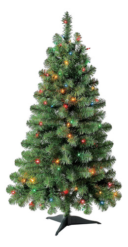 Árbol De Navidad Artificial Abeto Preiluminado Holiday Time