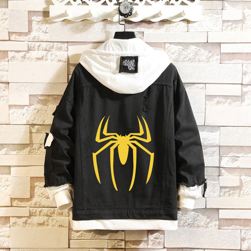 Invierno Halloween Spider-man Superhéroe Cosplay Chaqueta Va