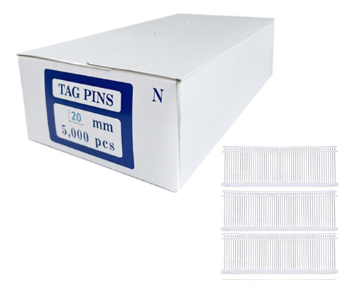 Plastifechas Precintos 20mm Caja X5000 Tag Pin Etiqueteadora