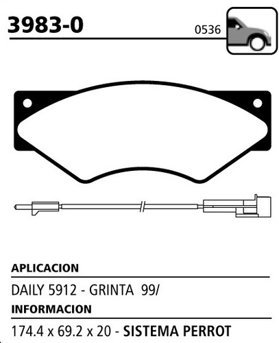 Juego Pastillas De Freno Delanteras Daily/grinta 12 Turbo