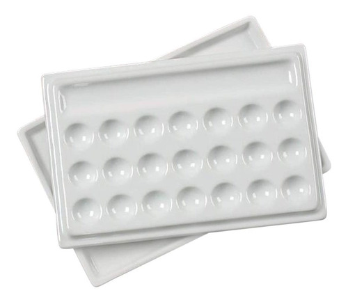 Paleta Para Acuarelas De Porcelana 22 Pocillos