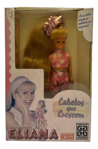 Boneca Brincando De Eliana - Cabelos Que Crescem - Grow