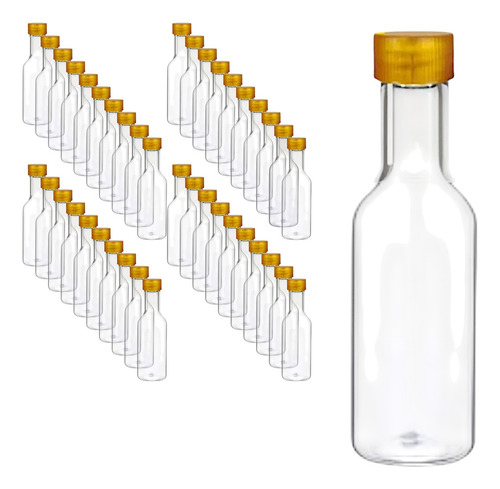 Frasco De Plastico Mini Miel Redondo 60ml Con Tapa 100pcs Envase Mini Frasco Con Tapa Dorada