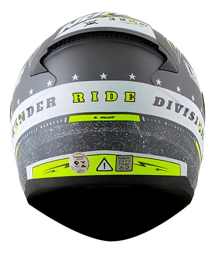 Capacete Ls2 Ff353 Rapid Thunder Cinza Amarelo Cor Cinza/Amarelo Tamanho do capacete XS/PP (53/54)